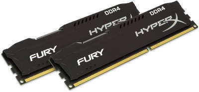 Набор памяти DDR4 2*8192Mb DDR2400 Kingston HyperX Fury Black [HX424C15FBK2/16]