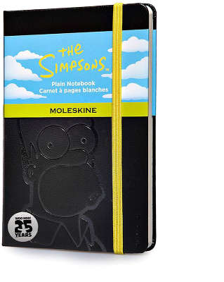 Записная книжка "The Simpsons" (нелинованная), Moleskine, Pocket, черный (арт. LESIQP012)