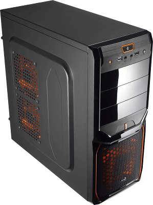 Корпус Aerocool V3X Advance Evil Black Edition, ATX, 600Вт (VX-600), USB 3.0 , коннекторы 2x PCI-E (6+2-Pin),