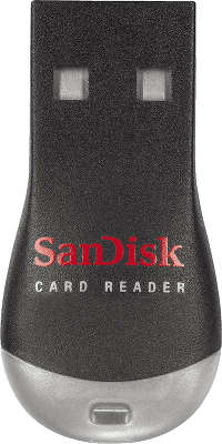 Устройство чтения/записи флеш карт SanDisk, MicroSD, USB 2.0, Черный