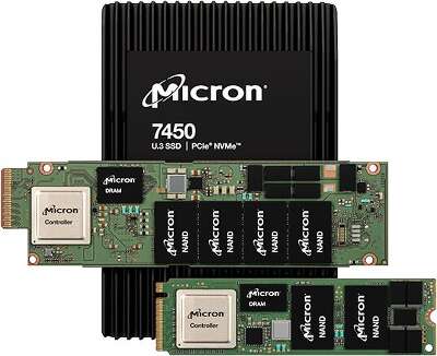 Твердотельный накопитель NVMe 15.36Tb [MTFDKCC15T3TFR-1BC1ZABYY] (SSD) Micron 7450 PRO