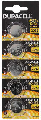 Элемент питания Duracell CR2032 BL5 (5 штук в упаковке) цена за 1 шт.