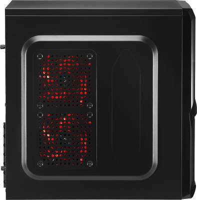Корпус Aerocool V3X Advance Black Edition , ATX, без БП, 1х USB 3.0, 1х USB 2.0, в комплекте 1х 120мм red LED
