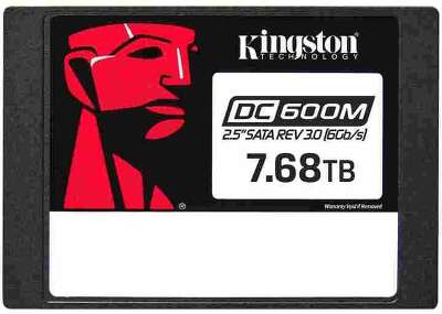 Твердотельный накопитель SATA3 7.68Tb [SEDC600M/7680G] (SSD) Kingston DC600M