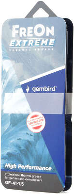 Термопаста Gembird FreOn Extreme GF-41-1.5 для радиаторов, 2 г, шприц