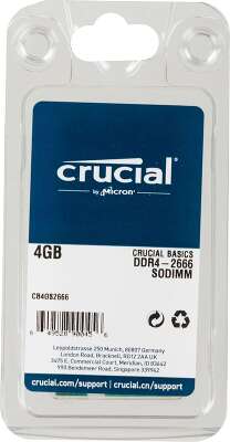 Модуль памяти DDR4 SODIMM 4Gb DDR2666 Crucial (CB4GS2666)