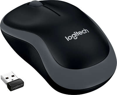 Мышь беспроводная Logitech Wireless Mouse M185 Swift Grey USB (910-002238)