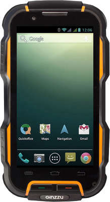 Смартфон Ginzzu RS9D защищенный, черно-оранжевый