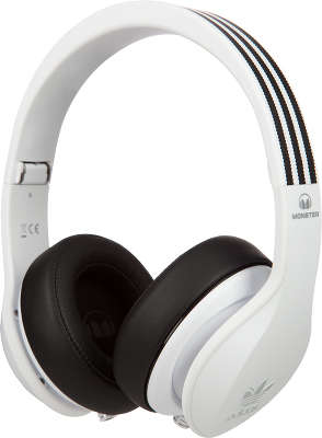 Наушники с микрофоном Monster Adidas Originals Over Ear Headphones, White [128555]