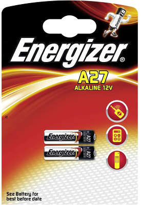 Комплект элементов питания 27A Energizer (2 шт в блистере)