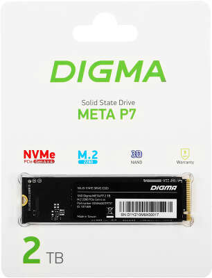 Твердотельный накопитель NVMe 2Tb [DGSM4002TP73T] (SSD) Digma Meta P7