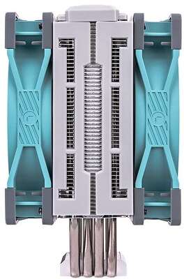 Кулер для процессора Thermaltake TOUGHAIR 510 Turquoise, 120 мм, 2000rpm, 23.6 дБА, 180 Вт, 4-pin PWM, Al+Cu