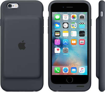 Чехол с аккумулятором Apple Battery Case для iPhone 6/6S, Charcoal Gray [MGQL2ZM/A]