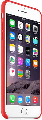 Кожаный чехол для iPhone 6 Plus/6S Plus Apple Leather Case, Bright Red [MGQY2ZM/A]