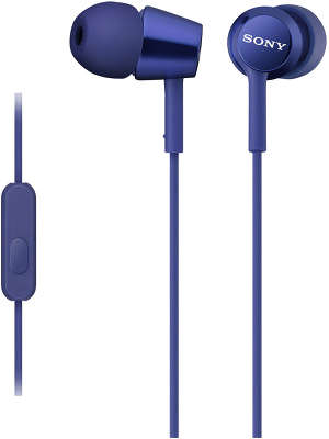 Гарнитура Sony MDR-EX150AP, синяя