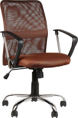 Кресло офисное COLLEGE H-8078F-5 Коричневый, ткань, сетчатый акрил