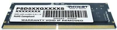 Модуль памяти DDR5 SODIMM 8Gb DDR5600 Patriot Memory (PSD58G560041S)