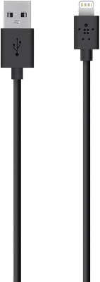 Кабель Belkin USB to Lightning Connector Cable, 1.2 м, чёрный [F8J023bt04-BLK]