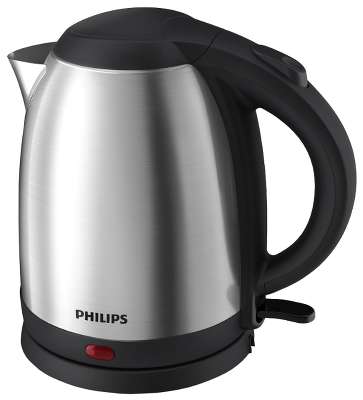 Чайник Philips HD9306 серебристый/черный (корпус: нержавеющая сталь)