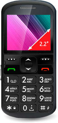 Мобильный телефон Ginzzu R12D, черный