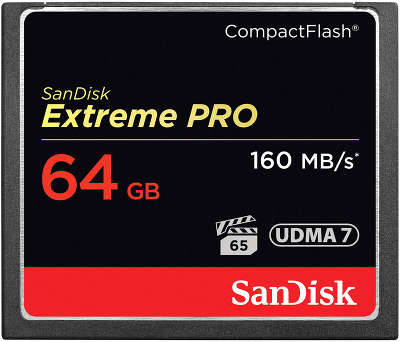 Карта памяти 64 Гб Compact Flash SanDisk Extreme Pro 160MB/s [SDCFXPS-064G-X46]