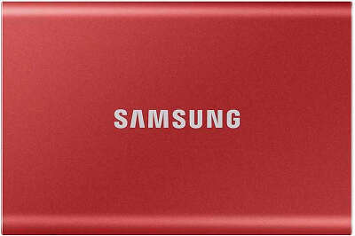 Внешний SSD Samsung 1Tb T7 1.8", USB 3.2/Type-C, красный (MU-PC1T0R/WW)