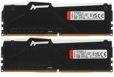 Набор памяти DDR5 DIMM 2x16Gb DDR5600 Kingston Fury Beast Black RGB (KF556C40BBAK2-32)
