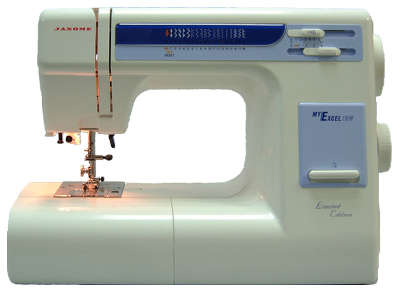 Швейная машина Janome MY EXCEL 1221, цвет: бело-синий