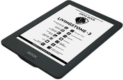 Электронная книга 6" ONYX Boox LIVINGSTONE 3, WiFi, чёрная (чехол)
