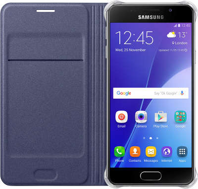 Чехол-книжка Samsung для Samsung Galaxy A7 Flip Wallet A710, черный (EF-WA710PBEGRU)