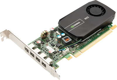 Видеокарта PNY NVS 510 2GB PCI-E 4 miniDPx2 Cores LP 4miniDP to DVI-D & 4miniDP to DP
