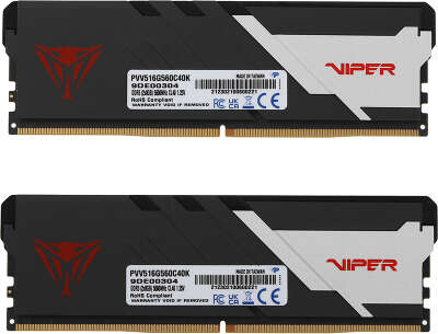 Набор памяти DDR5 DIMM 2x8Gb DDR5600 Patriot Memory Viper Venom (PVV516G560C40K)