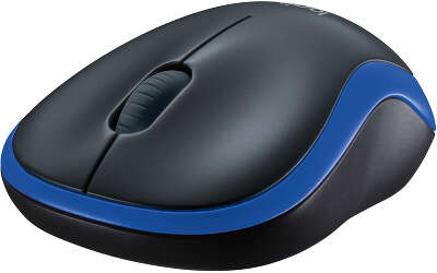 Мышь беспроводная Logitech Wireless Mouse M185 Black/Blue USB (910-002239)