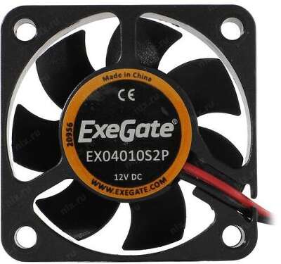 Вентилятор ExeGate EX04010S2P, 40мм, 5500rpm, 22 дБ, 2-pin