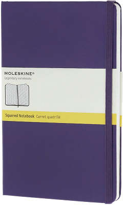 Записная книжка "Classic" (в клетку), Moleskine, Large, фиолетовый (арт. QP061H1)
