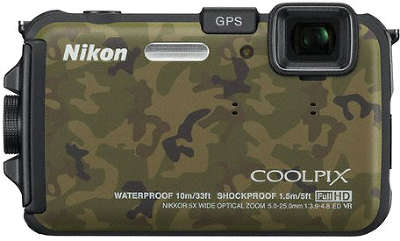 Цифровая фотокамера Nikon COOLPIX AW100 камуфляж