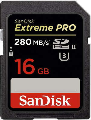 Карта памяти 16 Гб SDHC SanDisk Extreme Pro Class 10 UHS-II Global [SDSDXPB-016G-G46]