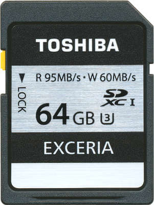 Карта памяти 64 Гб SDHC Toshiba Exceria Class 10 UHS-I [SD-X64UHS1(6]