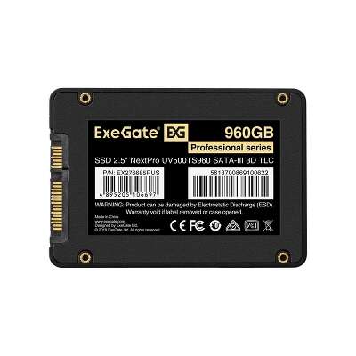 Твердотельный накопитель SATA3 960Gb [EX276685RUS] (SSD) Exegate NextPro