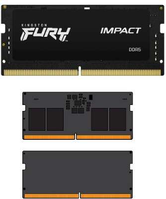Модуль памяти DDR5 SODIMM 16Gb DDR4800 Kingston FURY Impact Black (KF548S38IB-16)