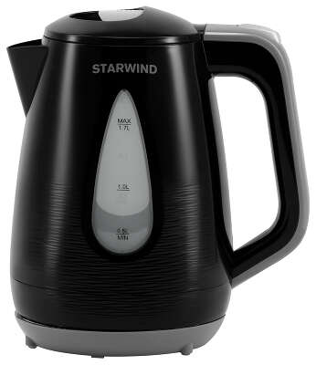 Чайник Starwind SKP2316 1.7л. 2200Вт черный/серый (корпус: пластик)