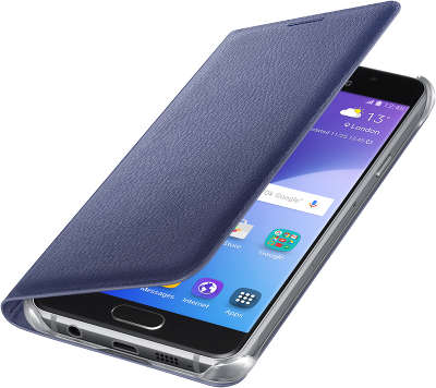 Чехол-книжка Samsung для Samsung Galaxy A7 Flip Wallet A710, черный (EF-WA710PBEGRU)