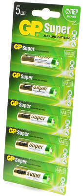 Элемент питания AAA GP Super Alkaline LR03 [GP24A-2CR5] (5 шт в блистере) цена за 1 шт.