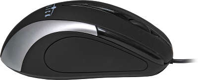 Мышь USB Oklick 235M 800 dpi, чёрная/серебристая