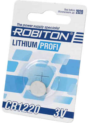 Элемент питания ROBITON PROFI CR1220 [R-CR1220-BL1] (1 шт в блистере)