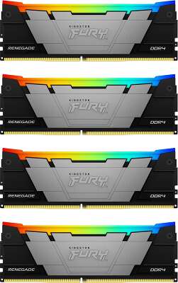 Набор памяти DDR4 DIMM 4x8Gb DDR3600 Kingston FURY Renegade RGB (KF436C16RB2AK4/32)