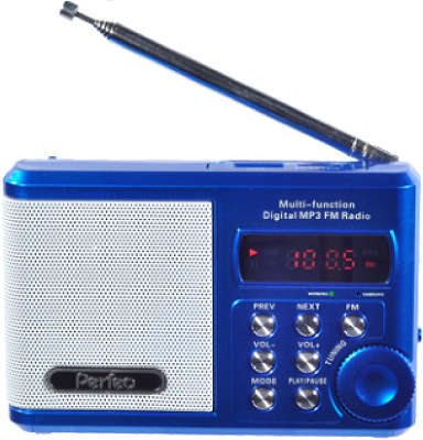 Радиоприемник PERFEO Dual Band Sound Ranger PF-SV922BLU (синий), USB, microSD