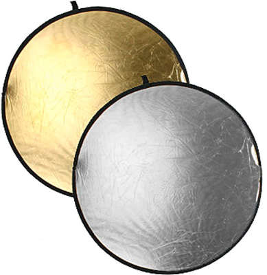 Отражатель FUJIMI ручной 2 цвета, 80 см, серебро/золото