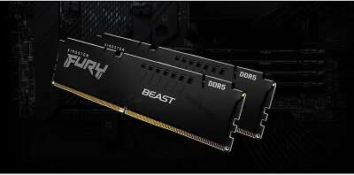 Модуль памяти DDR5 DIMM 32Gb DDR5600 Kingston FURY Beast Black (KF556C36BBE-32)