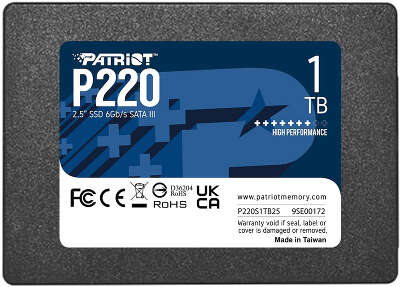 Твердотельный накопитель 2.5" SATA3 1Tb Patriot P220 [P220S1TB25] (SSD)